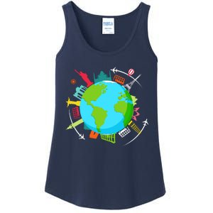 World Traveler Gifts For International World Travelers Ladies Essential Tank