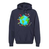 World Traveler Gifts For International World Travelers Premium Hoodie