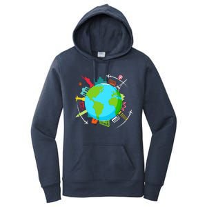 World Traveler Gifts For International World Travelers Women's Pullover Hoodie