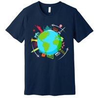 World Traveler Gifts For International World Travelers Premium T-Shirt