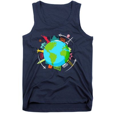 World Traveler Gifts For International World Travelers Tank Top