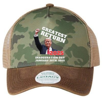 Won Thank God Trump Greatest Return Felon Legend Souvenir Legacy Tie Dye Trucker Hat