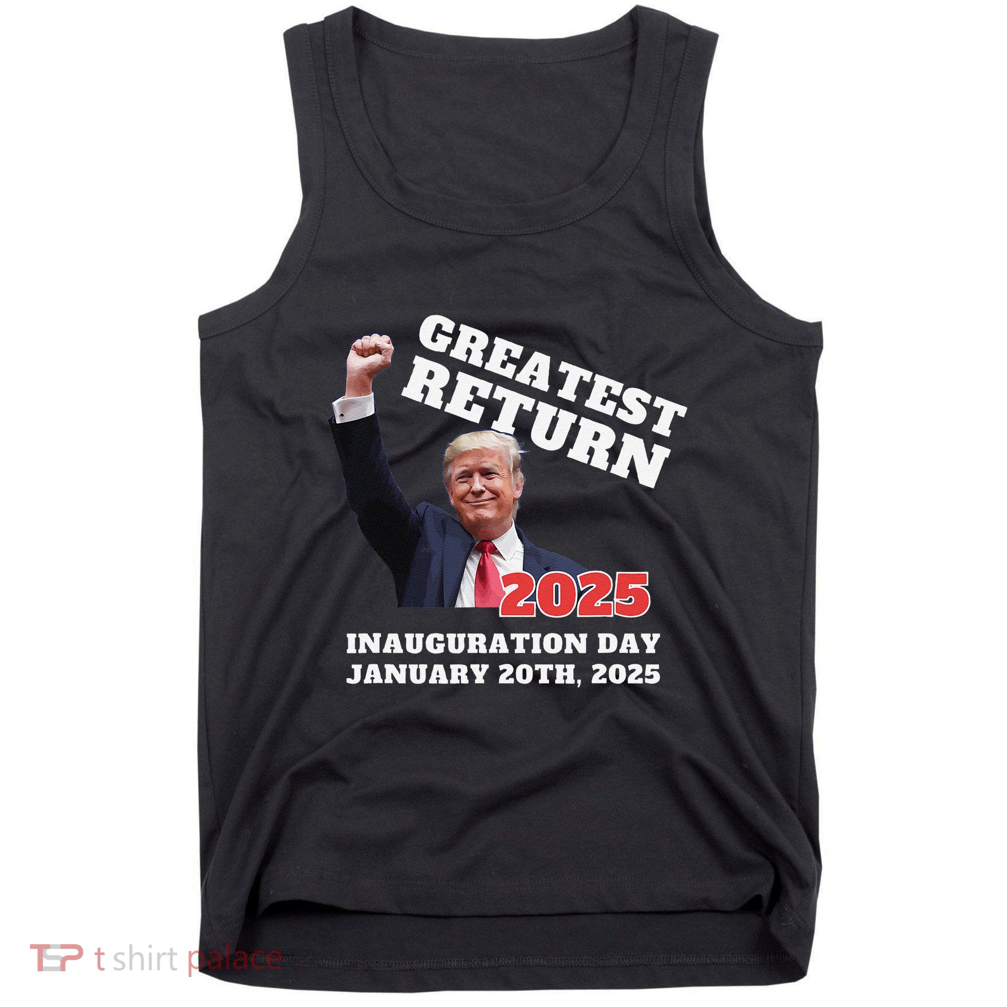 Won Thank God Trump Greatest Return Felon Legend Souvenir Tank Top