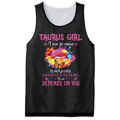 Womens Taurus Girl Lips April May Queen Birthday Zodiac Astrology Mesh Reversible Basketball Jersey Tank