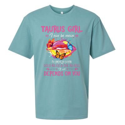 Womens Taurus Girl Lips April May Queen Birthday Zodiac Astrology Sueded Cloud Jersey T-Shirt