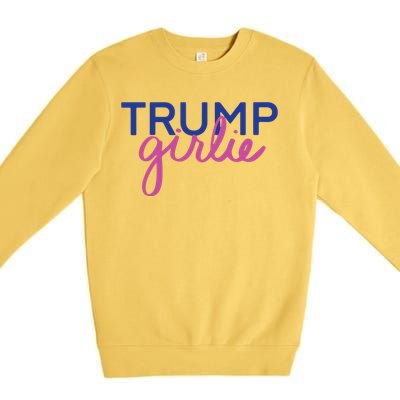 Women Trump Girl Trump Girlie Blue Premium Crewneck Sweatshirt