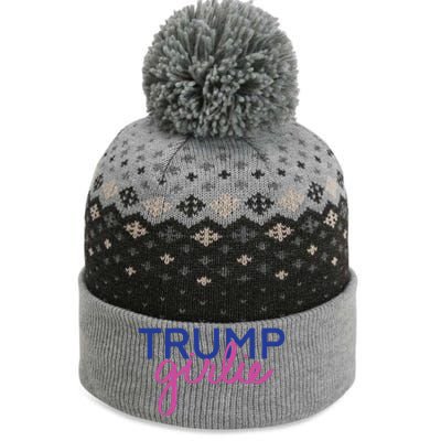 Women Trump Girl Trump Girlie Blue The Baniff Cuffed Pom Beanie