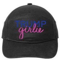 Women Trump Girl Trump Girlie Blue 7-Panel Snapback Hat