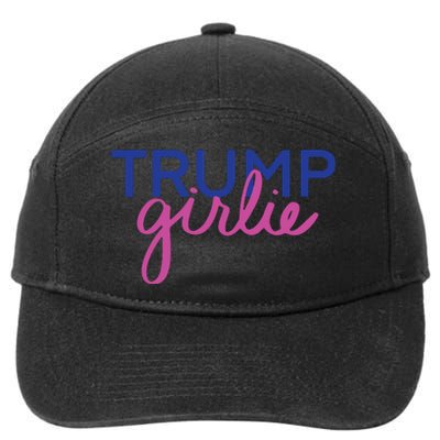 Women Trump Girl Trump Girlie Blue 7-Panel Snapback Hat