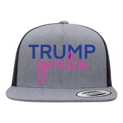 Women Trump Girl Trump Girlie Blue Flat Bill Trucker Hat