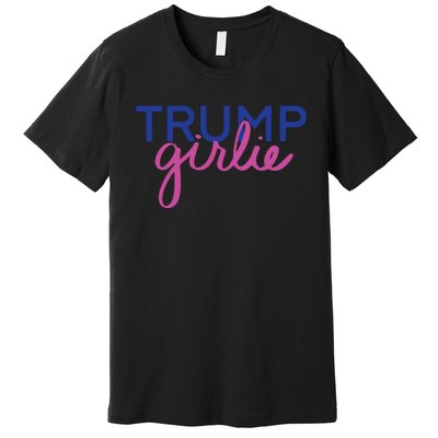 Women Trump Girl Trump Girlie Blue Premium T-Shirt