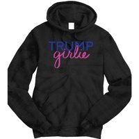 Women Trump Girl Trump Girlie Blue Tie Dye Hoodie