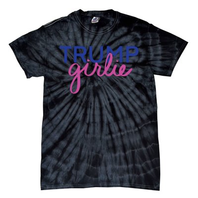 Women Trump Girl Trump Girlie Blue Tie-Dye T-Shirt