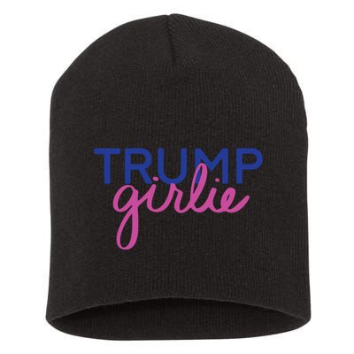 Women Trump Girl Trump Girlie Blue Short Acrylic Beanie