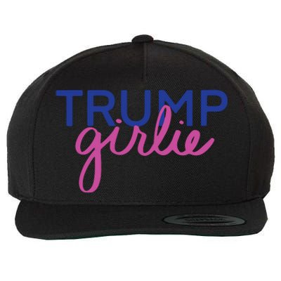 Women Trump Girl Trump Girlie Blue Wool Snapback Cap