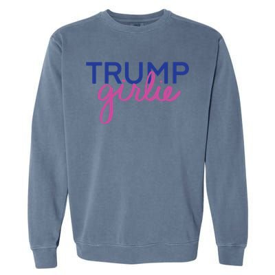 Women Trump Girl Trump Girlie Blue Garment-Dyed Sweatshirt