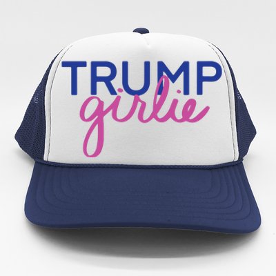 Women Trump Girl Trump Girlie Blue Trucker Hat