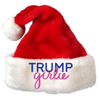 Women Trump Girl Trump Girlie Blue Premium Christmas Santa Hat