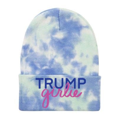 Women Trump Girl Trump Girlie Blue Tie Dye 12in Knit Beanie