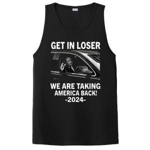 Women Trump Get In Loser We Are Taking America Back Trump 2024 Vneck PosiCharge Competitor Tank