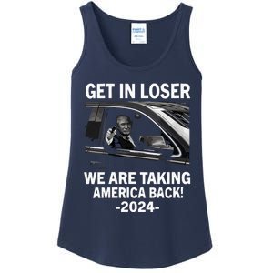 Women Trump Get In Loser We Are Taking America Back Trump 2024 Vneck Ladies Essential Tank