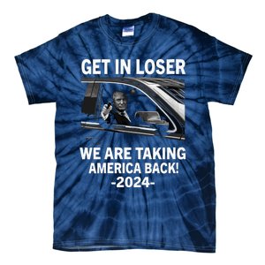 Women Trump Get In Loser We Are Taking America Back Trump 2024 Vneck Tie-Dye T-Shirt