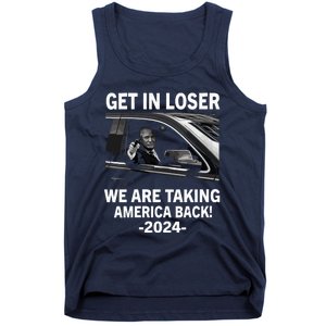 Women Trump Get In Loser We Are Taking America Back Trump 2024 Vneck Tank Top