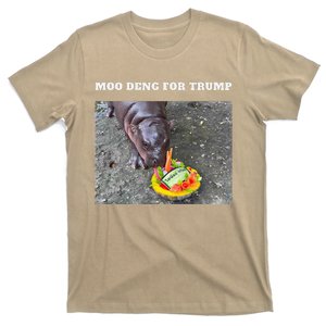 Won Thank God Trump Moo Deng Prediction Felon Victory T-Shirt