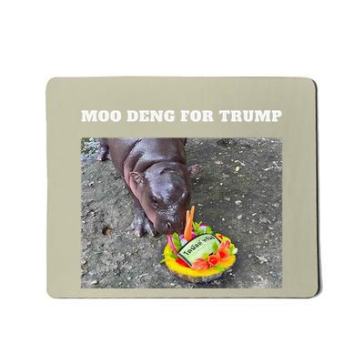 Won Thank God Trump Moo Deng Prediction Felon Victory Mousepad