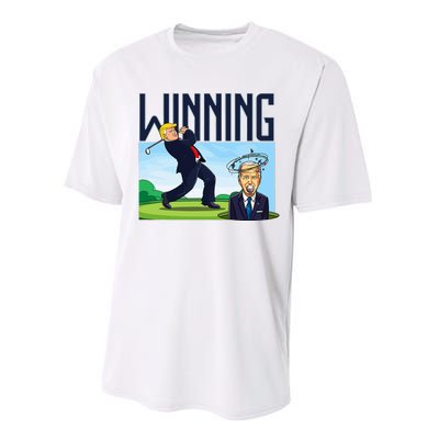 Winning Trump Golf And Biden American Presidential Debate Performance Sprint T-Shirt