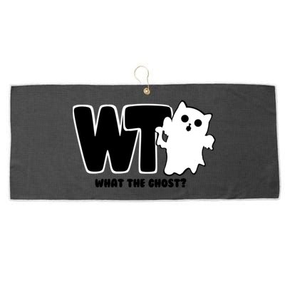 What The Ghost Dark Large Microfiber Waffle Golf Towel