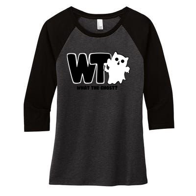 What The Ghost Dark Women's Tri-Blend 3/4-Sleeve Raglan Shirt