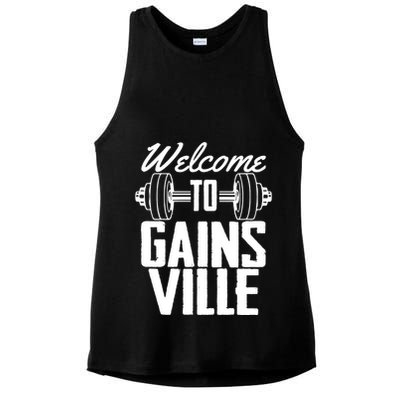 Welcome To Gainesville Ladies PosiCharge Tri-Blend Wicking Tank