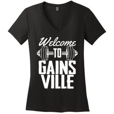Welcome To Gainesville Women's V-Neck T-Shirt