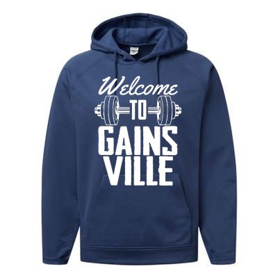 Welcome To Gainesville Performance Fleece Hoodie