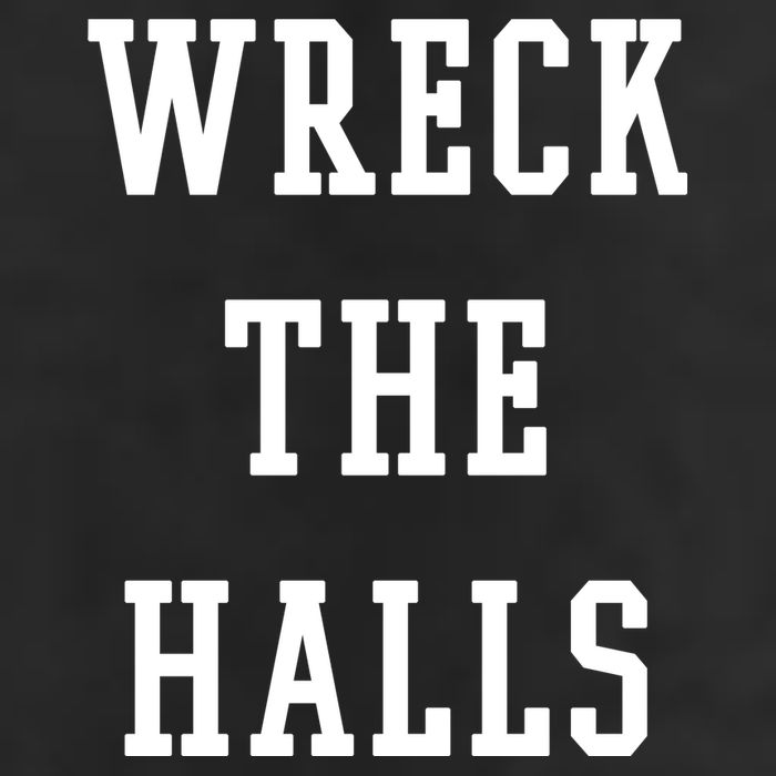 Wreck The Halls Christmas Holiday 7 Panel Mesh Trucker Snapback Hat