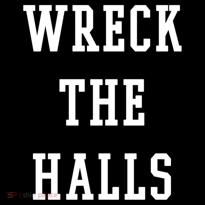Wreck The Halls Christmas Holiday Cooling Performance Long Sleeve Crew