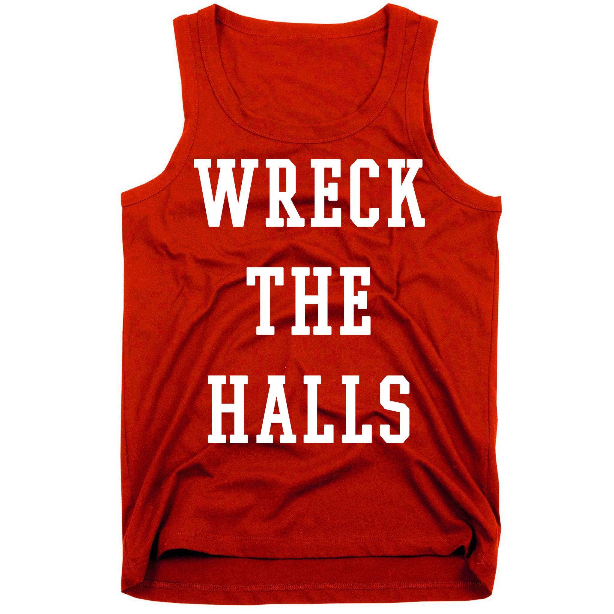 Wreck The Halls Christmas Holiday Tank Top