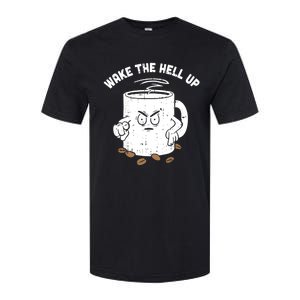 Wake The Hell Up Halloween Costume Coffee Lover Barista Gift Softstyle CVC T-Shirt