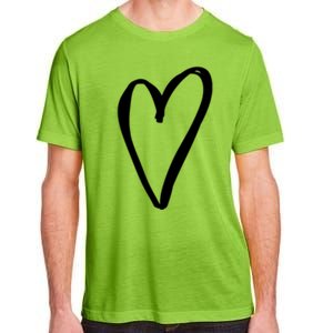 White Tiny Heart Pocket Valentine's Day Love Gift Adult ChromaSoft Performance T-Shirt