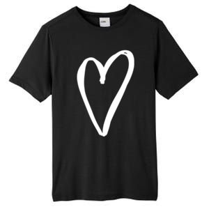 White Tiny Heart Pocket Valentine's Day Love Gift Tall Fusion ChromaSoft Performance T-Shirt