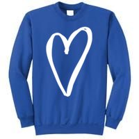 White Tiny Heart Pocket Valentine's Day Love Gift Sweatshirt