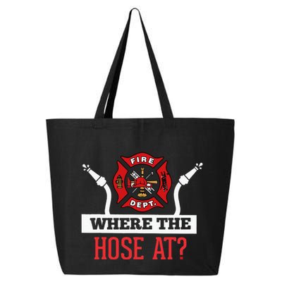 Where The Hose At Funny Firefighter Gift 25L Jumbo Tote