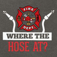 Where The Hose At Funny Firefighter Gift Cotton Canvas Backpack
