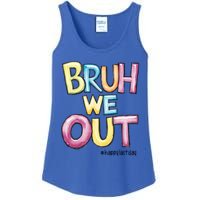 Watercolor Teachers Happy Last Day Of School Bruh We Out Cool Gift Ladies Essential Tank