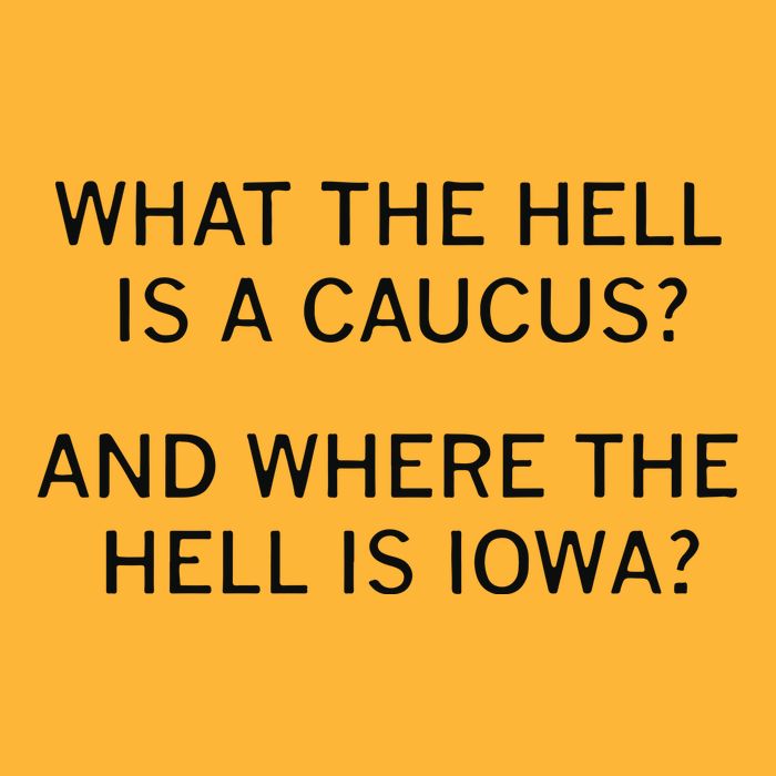 What The Hell Is A Caucus And Where The Hell Is Iowa Pom Pom 12in Knit Beanie