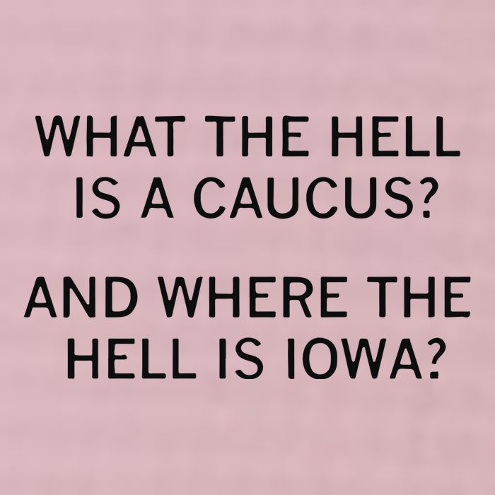 What The Hell Is A Caucus And Where The Hell Is Iowa 25L Jumbo Tote