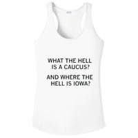 What The Hell Is A Caucus And Where The Hell Is Iowa Ladies PosiCharge Competitor Racerback Tank