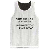 What The Hell Is A Caucus And Where The Hell Is Iowa Mesh Reversible Basketball Jersey Tank