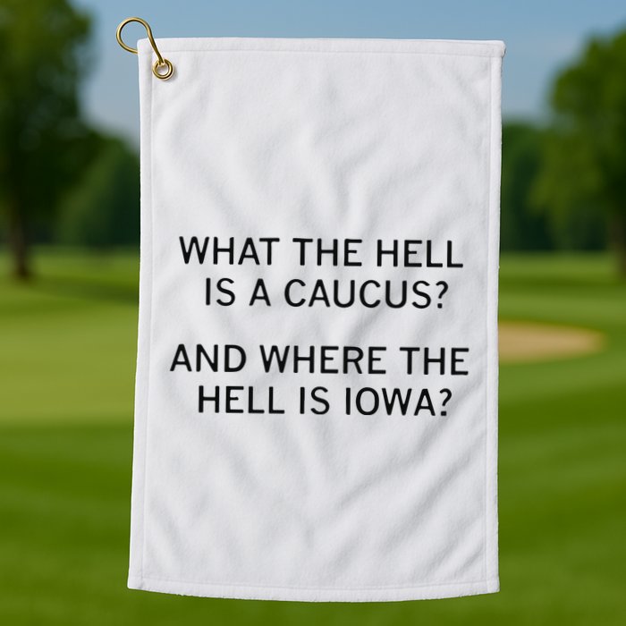 What The Hell Is A Caucus And Where The Hell Is Iowa Golf Towel